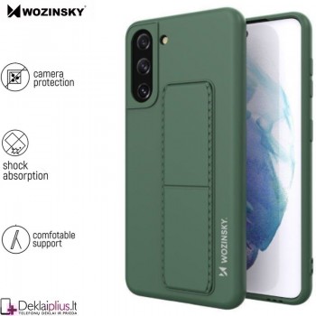Wozinsky 4in1 švelnaus silikono dėklas - žalias (Samsung S21 Plus)